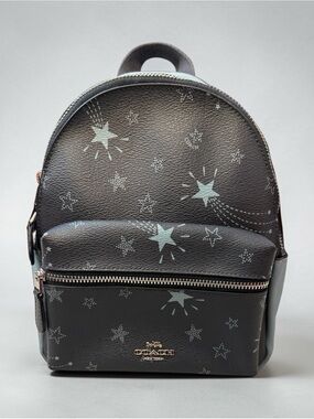 Authentic 2018 Coach Mini Charlie Backpack Shooting Stars Print—Style F37870